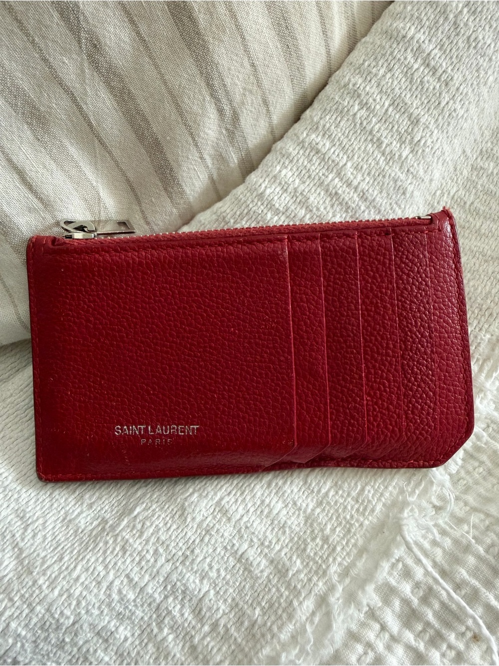 Saint Laurent Fragments Zipped Card Case  wallet *Authenticated”
